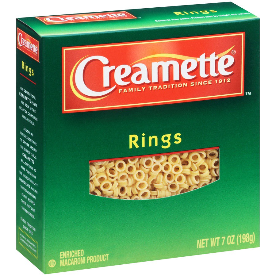 slide 2 of 8, Creamette Ring Pasta, 7 oz