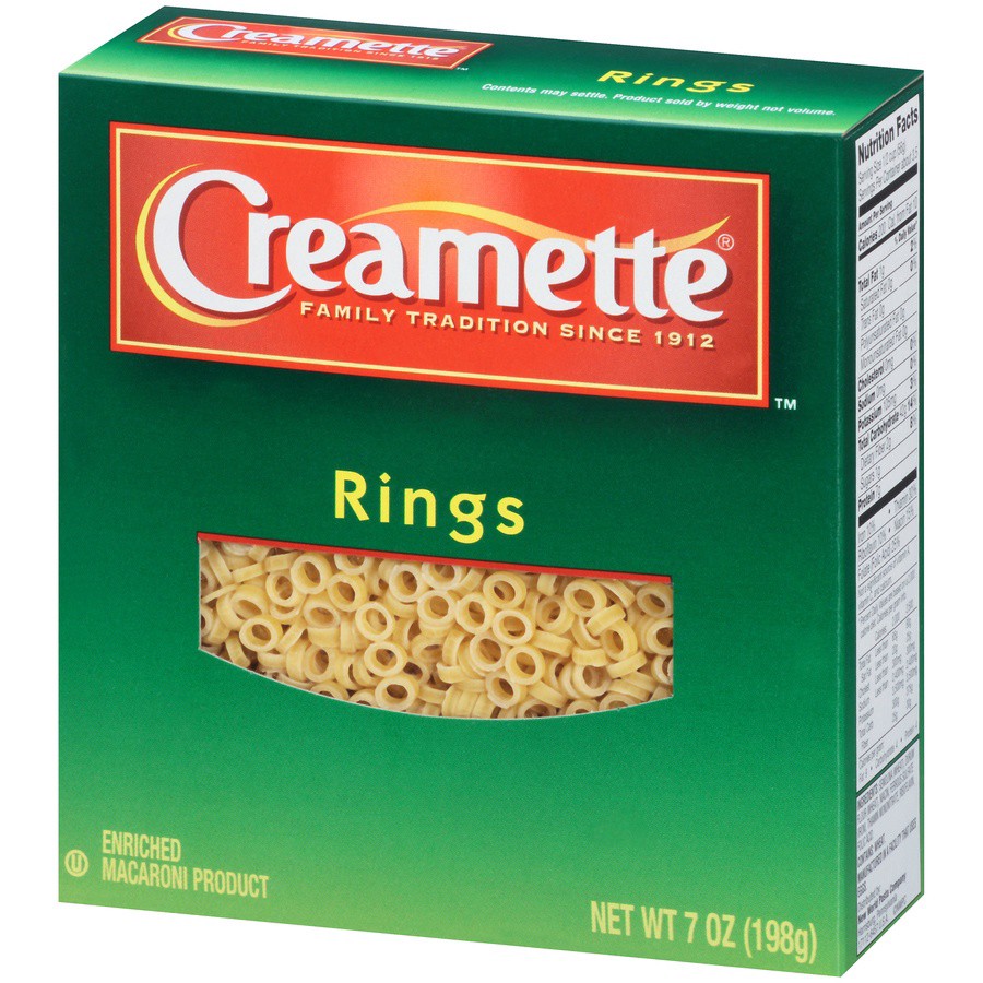 slide 7 of 8, Creamette Ring Pasta, 7 oz