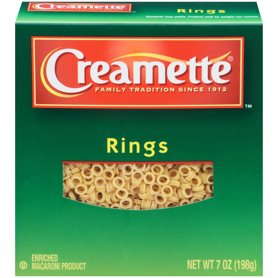 slide 1 of 1, Creamette Ring Pasta, 7 oz