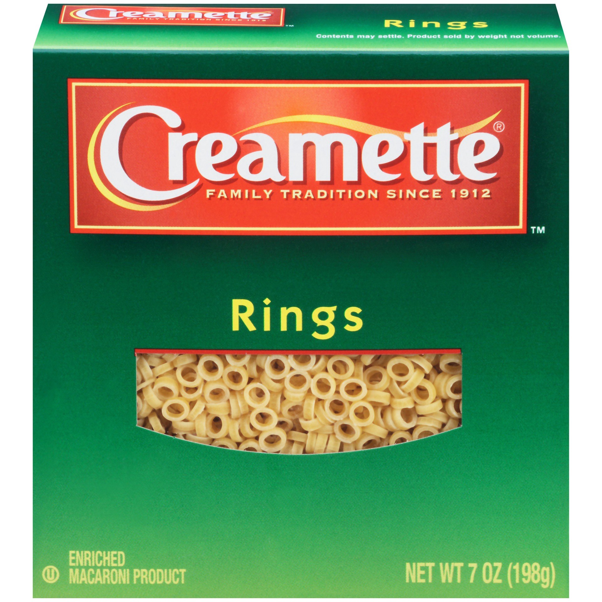 slide 1 of 8, Creamette Ring Pasta, 7 oz