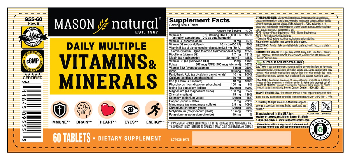 slide 4 of 9, Daily Multiple Vitamins With Mineral, 1 ct
