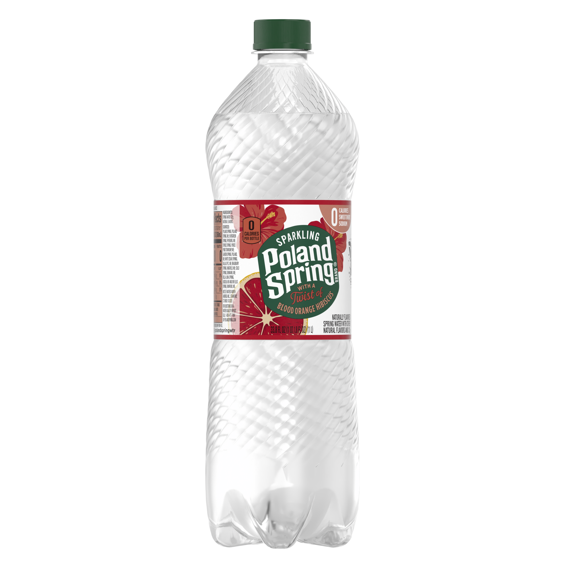 slide 2 of 4, Poland Spring Sparkling Water, Blood Orange Hibiscus- 33.8 oz, 33.8 oz