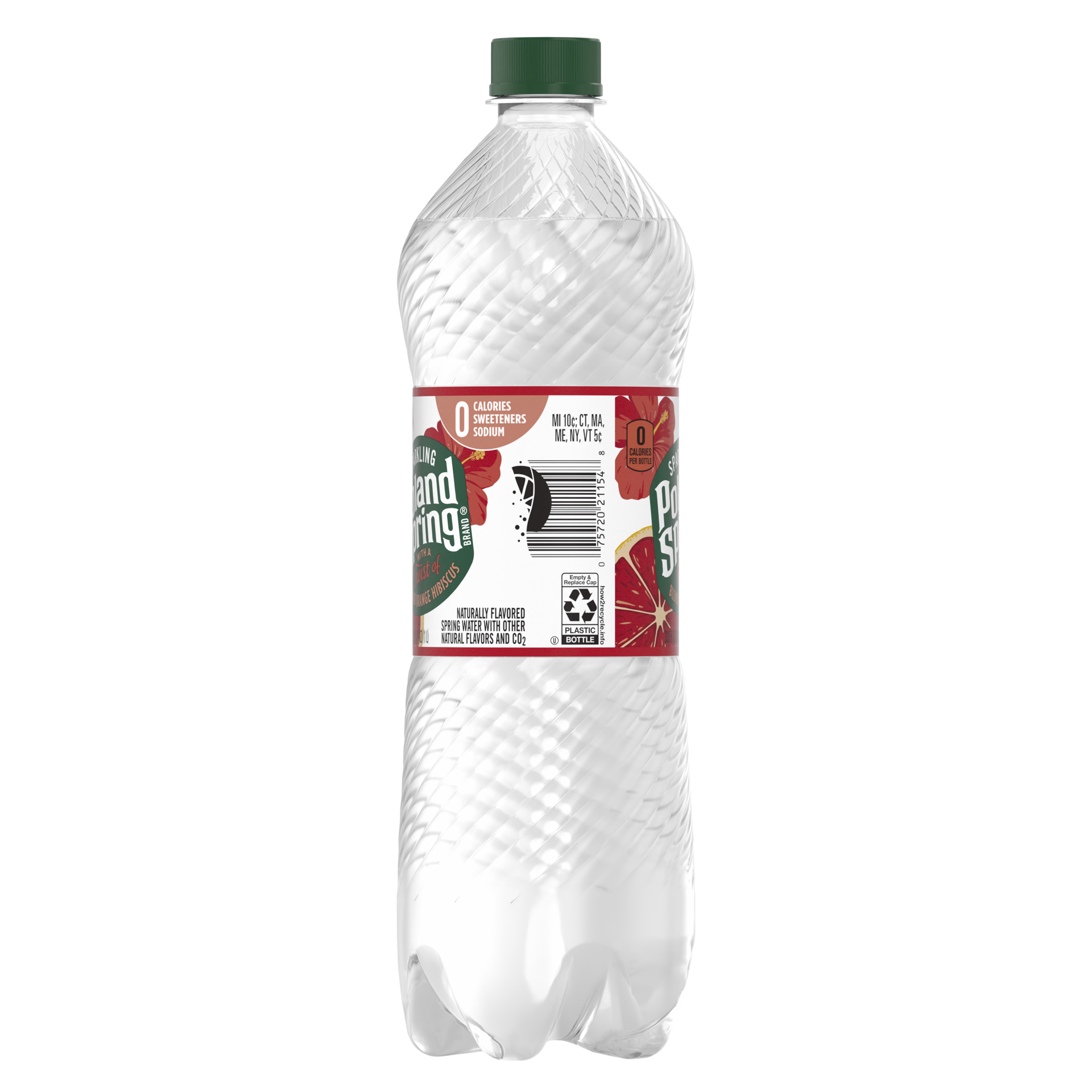 slide 3 of 4, Poland Spring Sparkling Water, Blood Orange Hibiscus- 33.8 oz, 33.8 oz