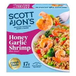 Scott & Jon's Honey Garlic Shrimp Rice Bowl 9.6 oz Frozen Meal