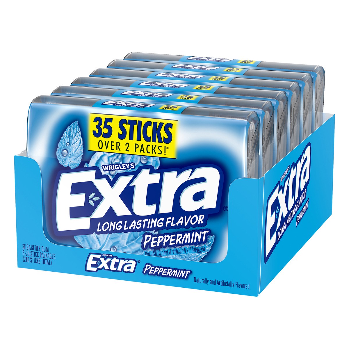 slide 6 of 8, Extra Sugar Free Peppermint Gum 6 ea, 6 ct