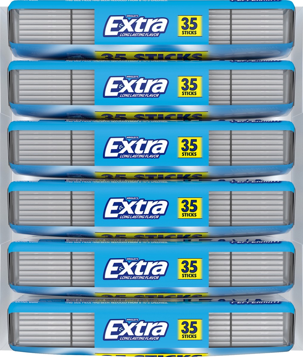 slide 7 of 8, Extra Sugar Free Peppermint Gum 6 ea, 6 ct