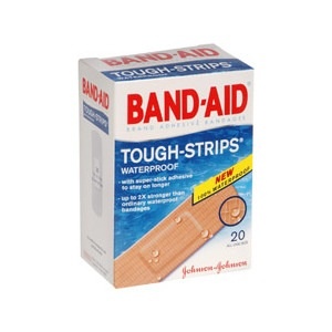 slide 1 of 1, BAND-AID Bandages Tough-Strips One Size, 20 ct