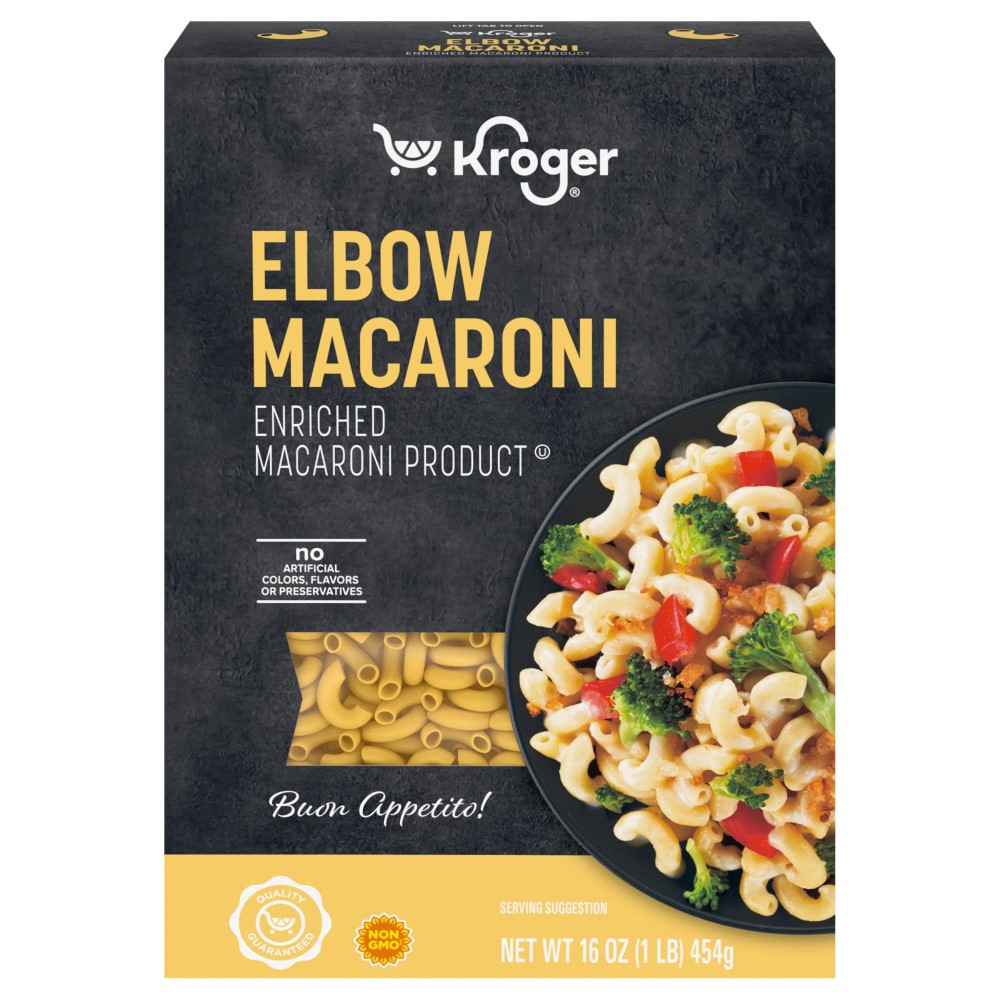 slide 1 of 4, Kroger Elbow Macaroni, 16 oz
