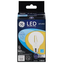 GE 5 Watt Soft White LED Light Bulb 1 ea