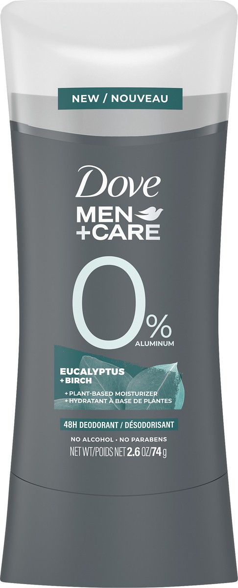 slide 3 of 6, Dove Men+Care 0% Aluminum Eucalyptus + Birch, 2.6oz, 2 oz