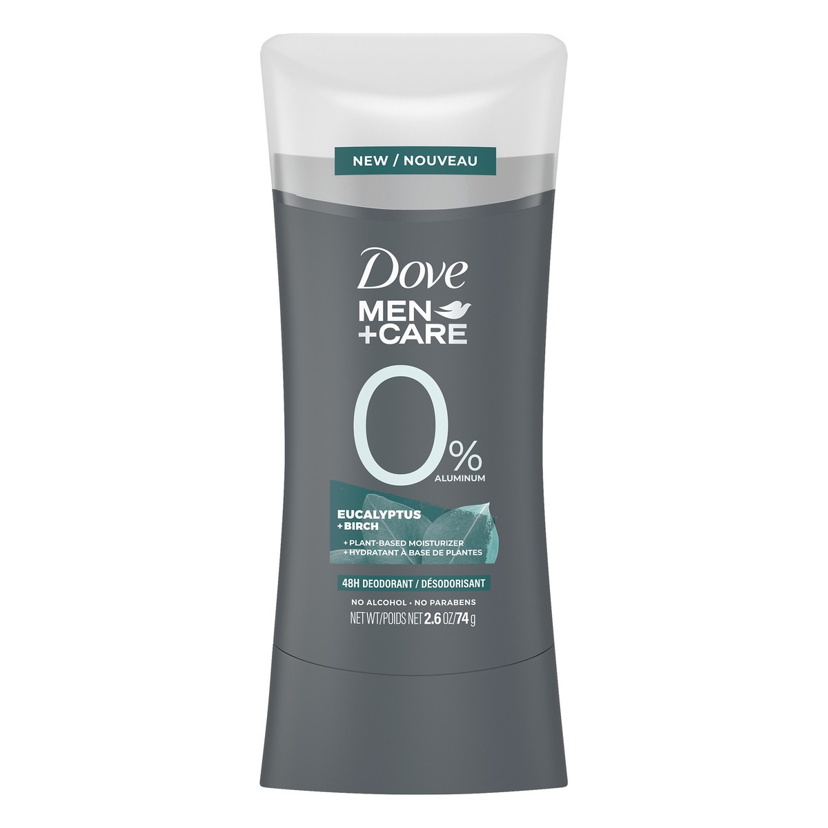 slide 6 of 6, Dove Men+Care 0% Aluminum Eucalyptus + Birch, 2.6oz, 2 oz