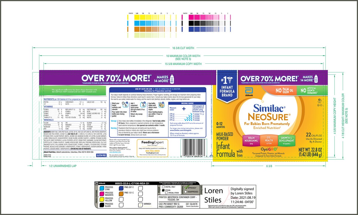 slide 10 of 10, Similac NeoSure Infant Formula Powder 1-22.8 oz Can, 22.8 oz