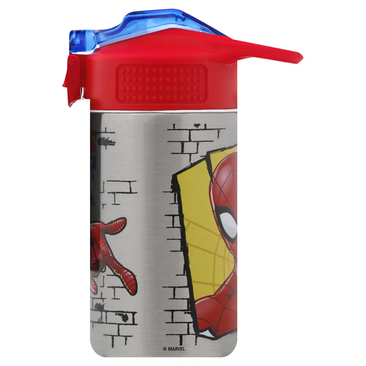 slide 6 of 7, Zak! Designs Spiderman Stainless Steel Water Bottle, 15.5 oz