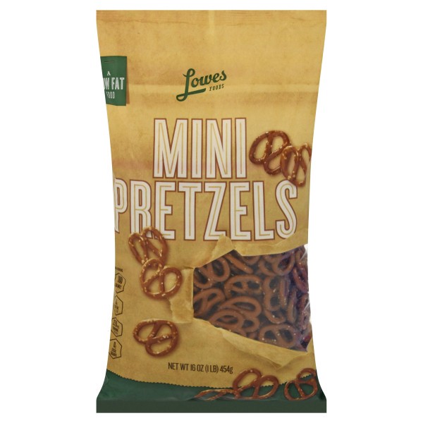 slide 1 of 1, Lowes Foods Mini Pretzels, 16 oz
