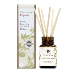 Sunleaf Naturals Cardamom Copaiba Essential Oil Reed Diffuser