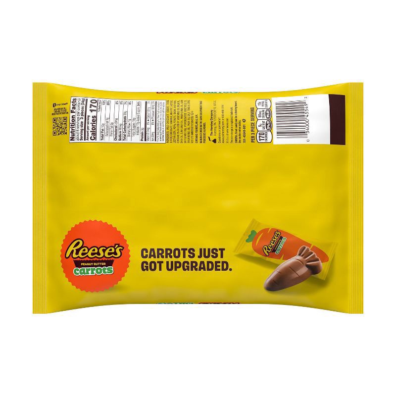 slide 2 of 5, REESE'S Chocolate Peanut Butter Creme Carrots, Easter Candy Bag, 9 oz, 9 oz