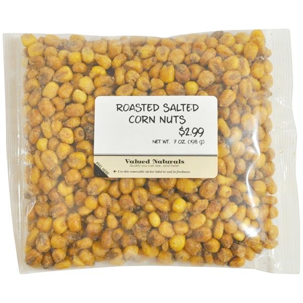slide 1 of 1, Valued Naturals Roasted Salted Corn Nuts Prepriced, 7 oz