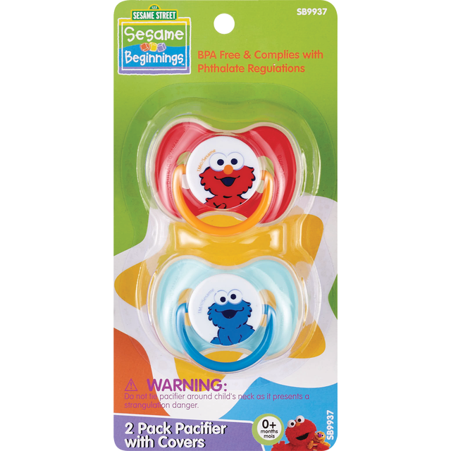 Sesame Street C- Baby Accesso Sesame St2pacifier 2 ct | Shipt