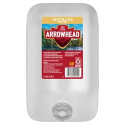 ARROWHEAD Brand Distilled Water, 2.5-gallon plastic jug