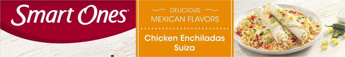 slide 4 of 9, Smart Ones Chicken Enchiladas Suiza Frozen Meal, 9 oz Box, 9 oz