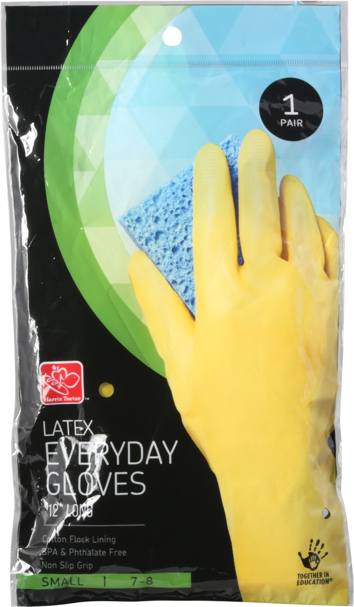 slide 6 of 9, Harris Teeter Latex Gloves Small, 1 ct