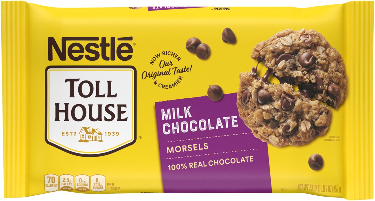 slide 4 of 7, Toll House Nestle Toll House Milk Chocolate Chips - 23oz, 23 oz