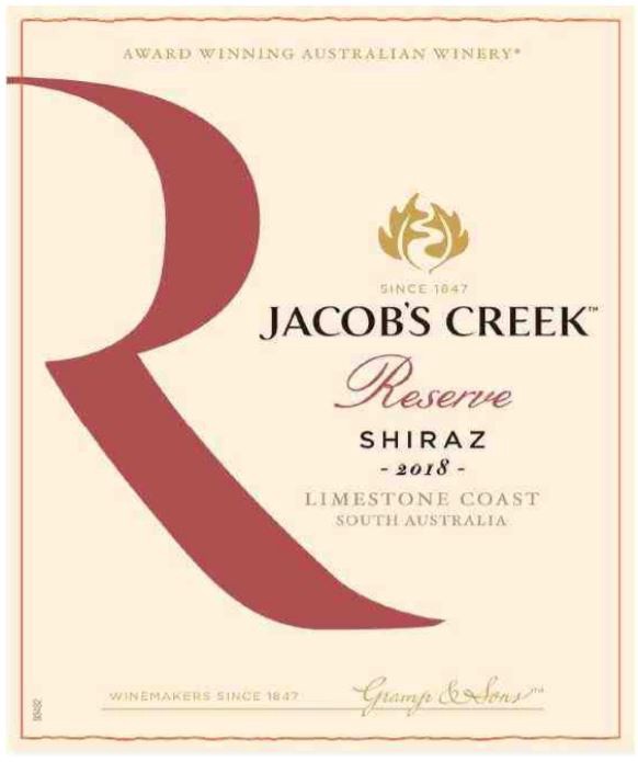 slide 4 of 6, Jacob's Creek Jacobs Creek Reserve Shiraz 750mL Bottle Vintage 17, 750 ml