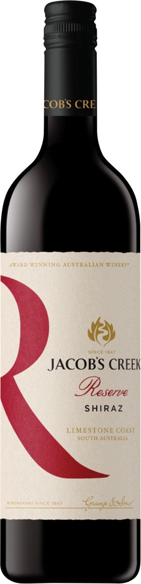 slide 1 of 6, Jacob's Creek Jacobs Creek Reserve Shiraz 750mL Bottle Vintage 17, 750 ml