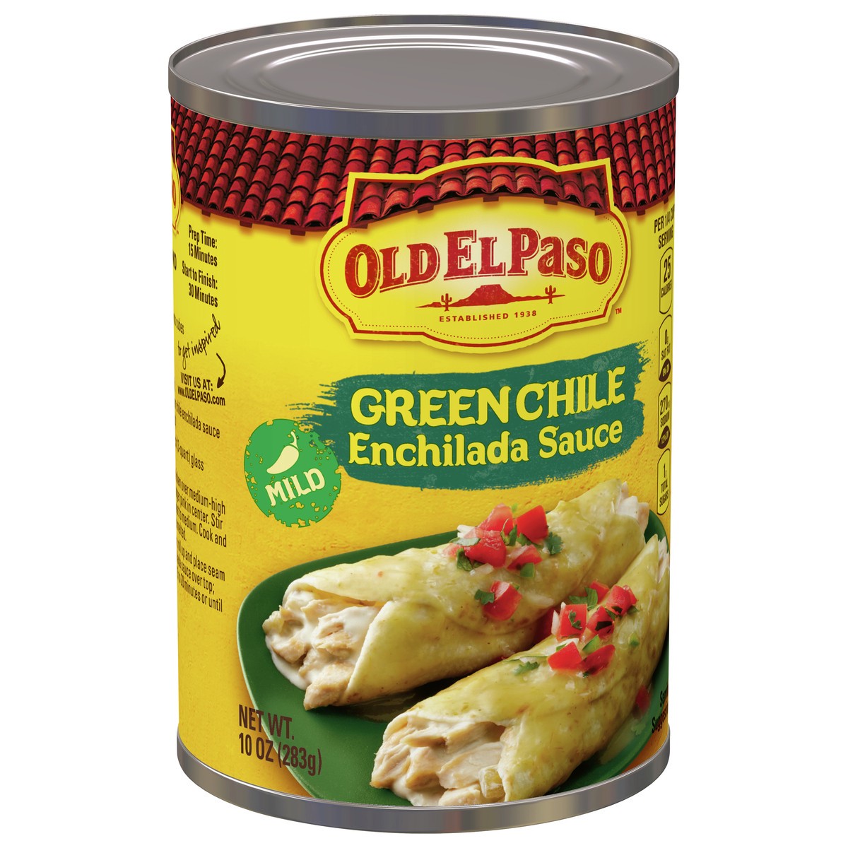 slide 3 of 9, Old El Paso Mild Green Chile Enchilada Sauce, Meal Prep, 10 oz, 10 oz