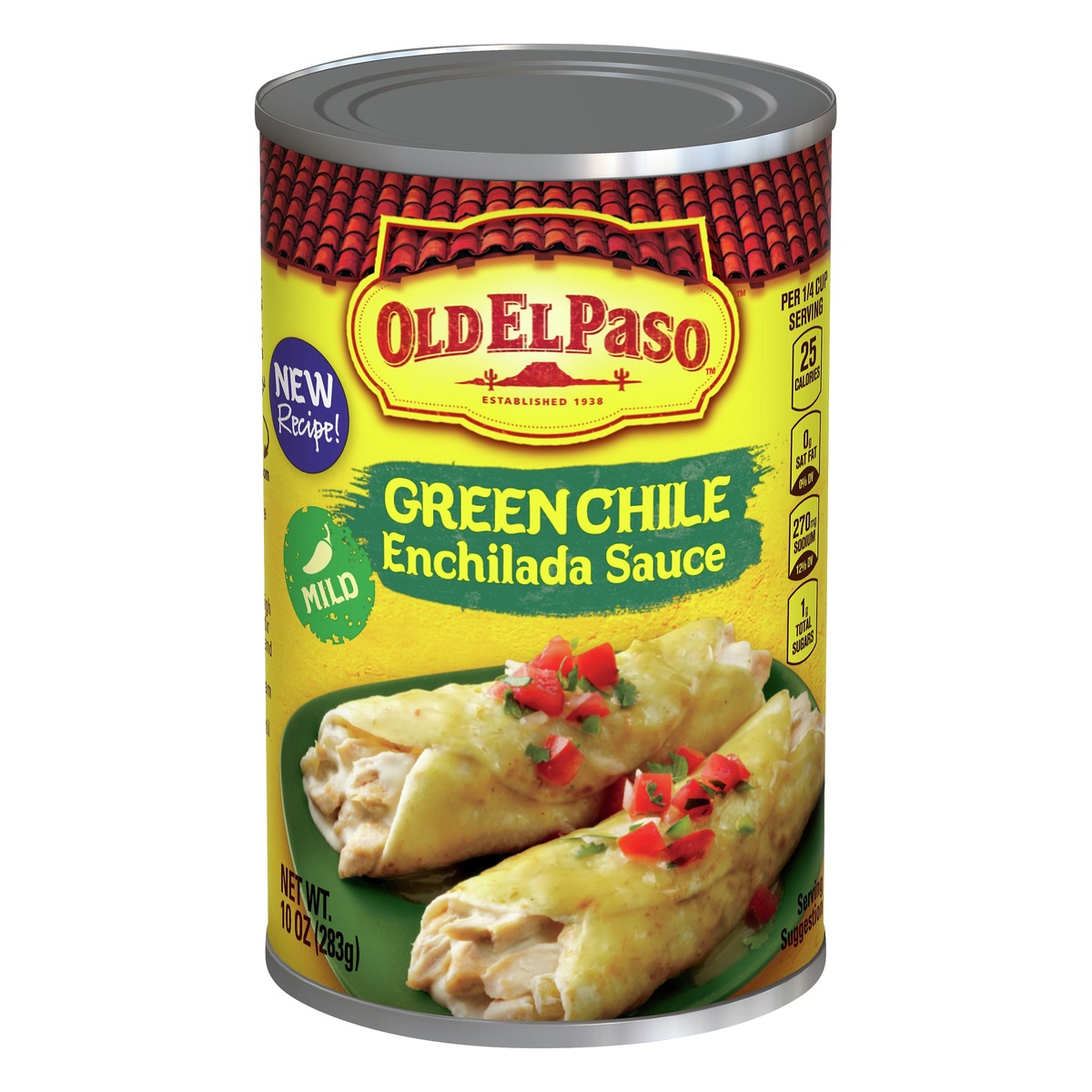 slide 1 of 1, Old El Paso Enchilada Mild Green Chile Sauce 10 oz, 10 oz