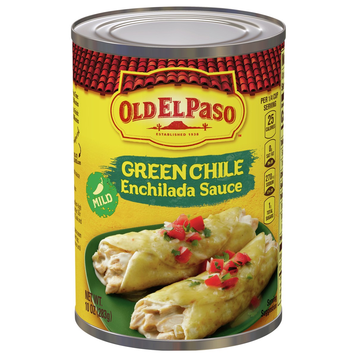 slide 1 of 9, Old El Paso Mild Green Chile Enchilada Sauce, Meal Prep, 10 oz, 10 oz