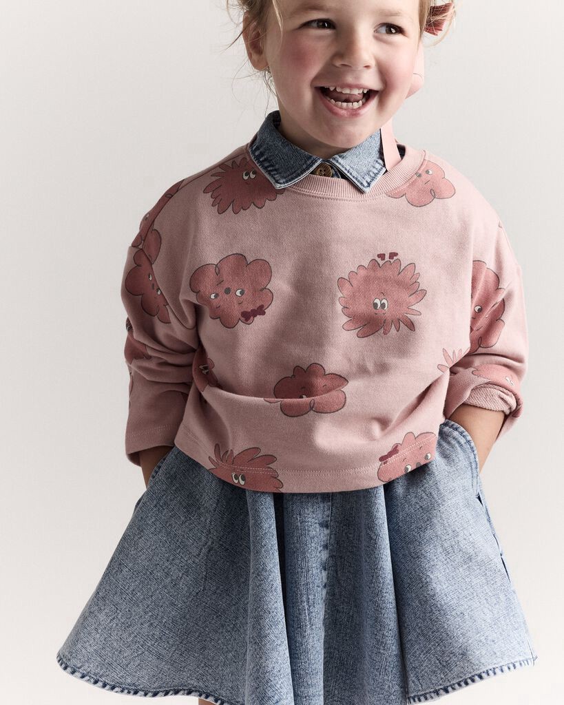 slide 6 of 6, Otteravenue Toddler Girl Avenue Twirl Dress™ in Denim - Blue Blue 18M, 1 ct