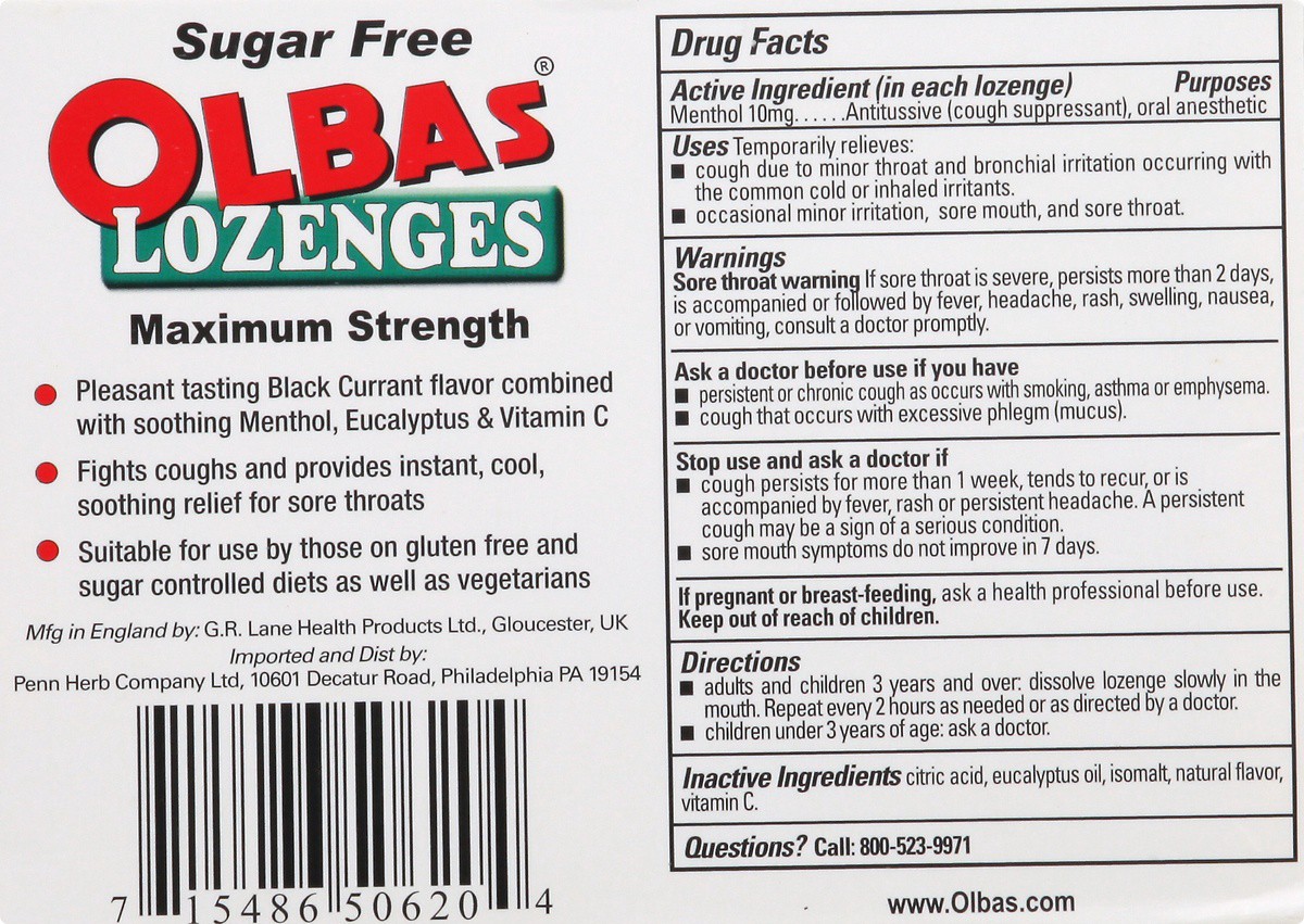 slide 4 of 9, Olba's Lozenges, 24 ct