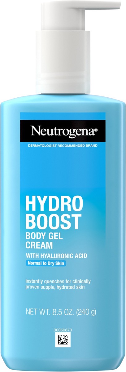slide 4 of 11, Neutrogena Hydro Boost Body Gel Cream with Hyaluronic Acid, 8.5 Oz, 8.5 oz