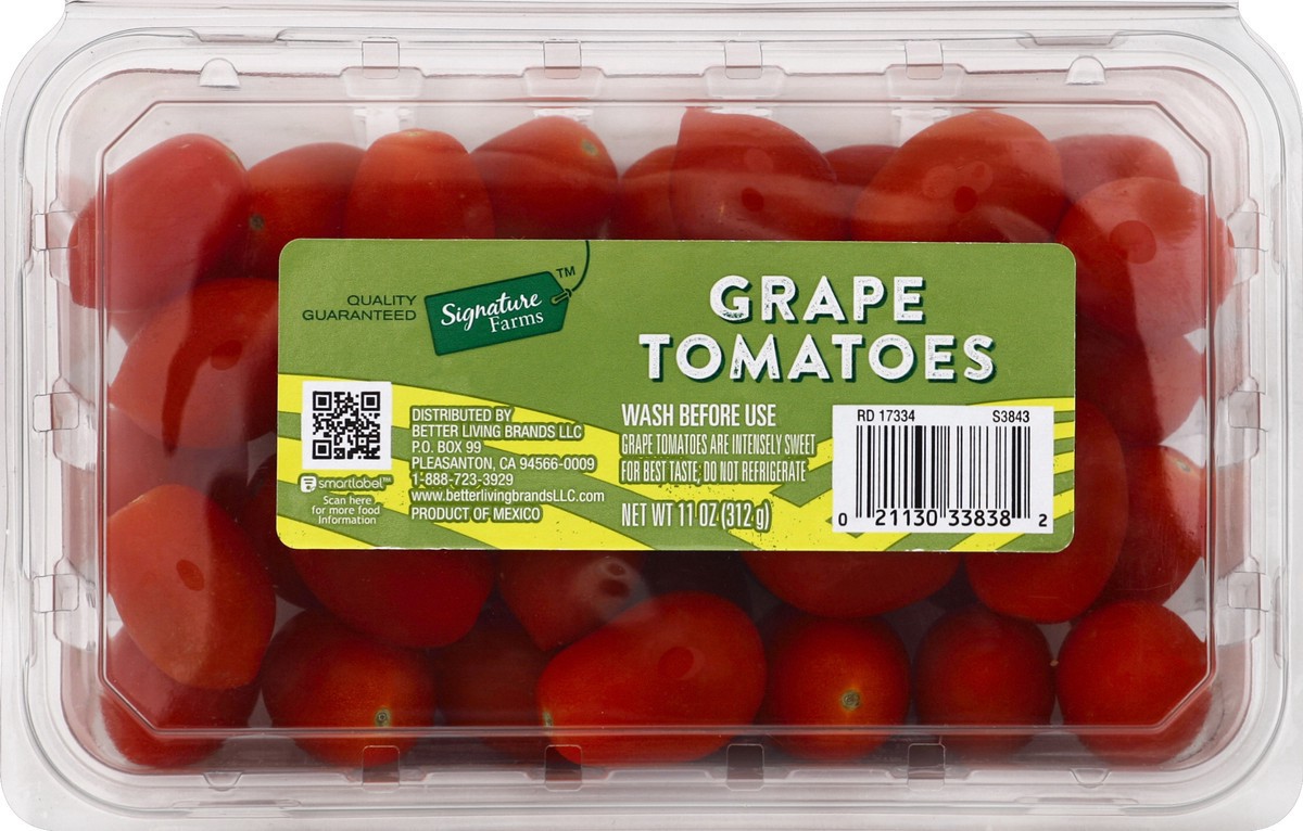 slide 3 of 4, Signature Farms Tomatoes Grape, 11 oz