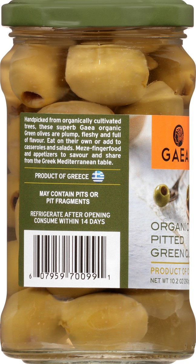 slide 5 of 13, Gaea Organic Pitted Green Olives 10.2 oz, 10.2 oz