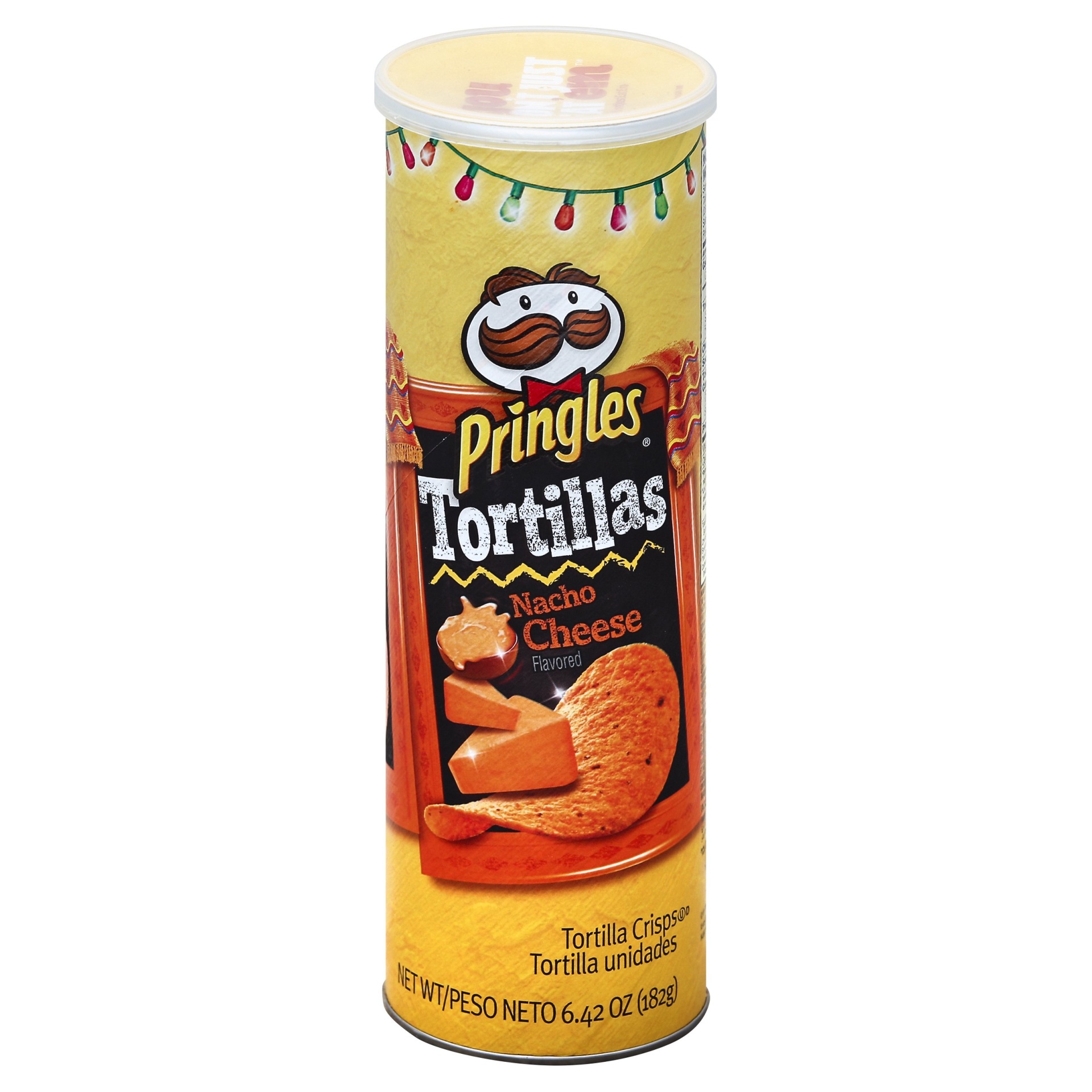 slide 1 of 1, Pringles Tortilla Nacho Cheese, 6.42 oz