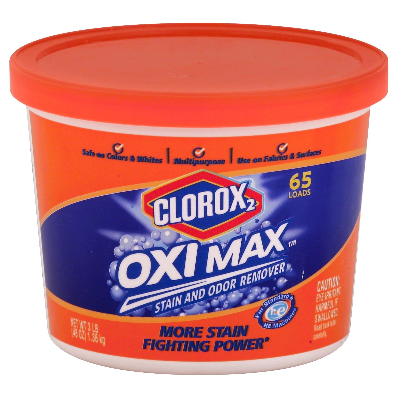 slide 1 of 3, Clorox 2 Oxi Max Multipurpose Stain Odor Remover Powder, 3 lb