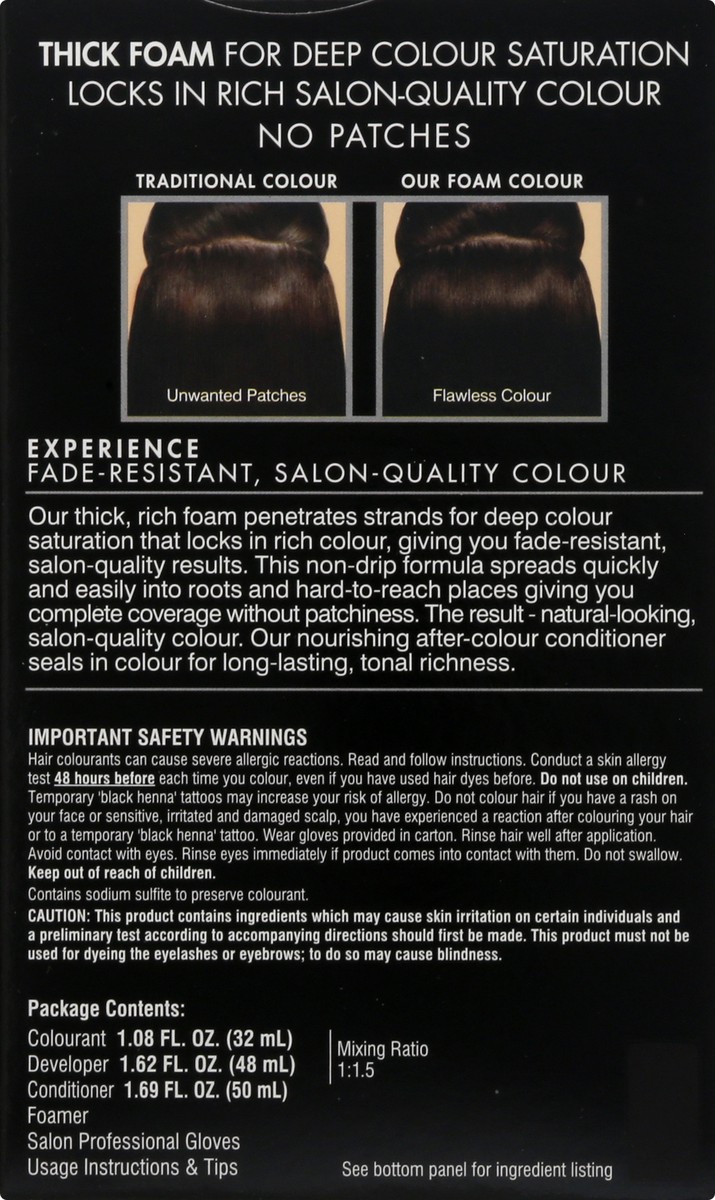 slide 2 of 9, John Frieda Brown Permanent Precision Hair Color Foam Hair Color Kit, Brown Hair Dye, 5NBG Medium Chestnut Brown Hair Color, 1 Application, 1 ct