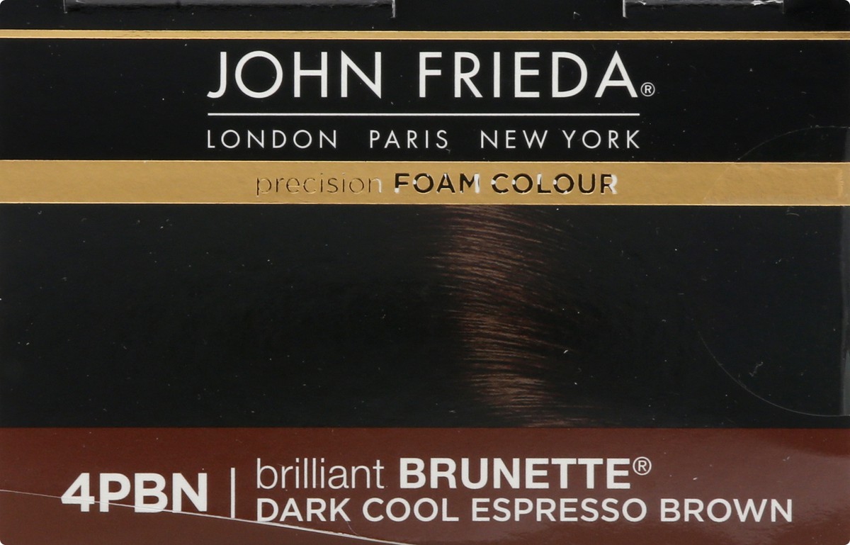 slide 3 of 9, John Frieda Brown Permanent Precision Hair Color Foam Hair Color Kit, Brown Hair Dye, 5NBG Medium Chestnut Brown Hair Color, 1 Application, 1 ct