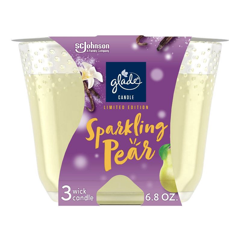 slide 1 of 12, Glade Candle Lto Sparklin, 6.8 oz