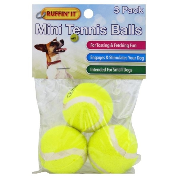 slide 1 of 1, Ruffin' It Mini Tennis Balls, 3 ct