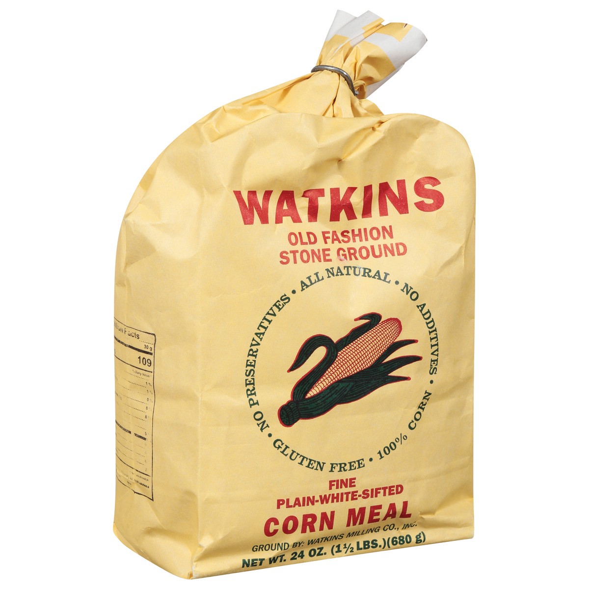 slide 8 of 9, Watkins Plain-White-Sifted Fine Old Fashion Stone Ground Corn Meal 24 oz, 24 oz