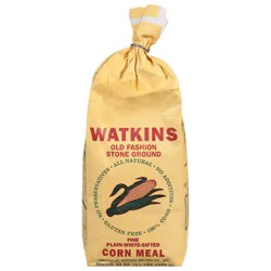 Watkins Plain White Sifted Fine Old Fashion Stone Ground Corn Meal 24 oz