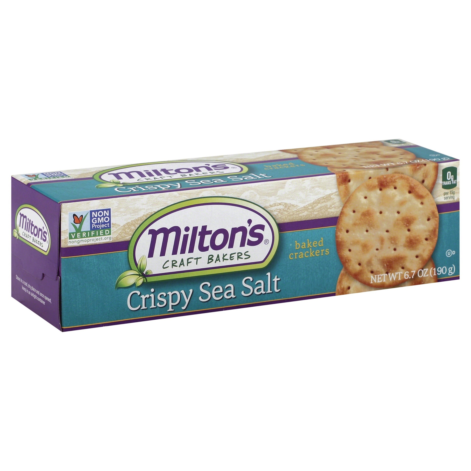 slide 1 of 1, Crispy Sea Salt Baked Crackers, 6.7 oz