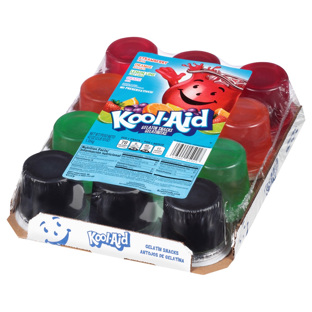 slide 2 of 13, Kool-Aid Gelatin Ready To Eat Variety Pack Sugar Sweetened 42 Oz Box, 42 oz