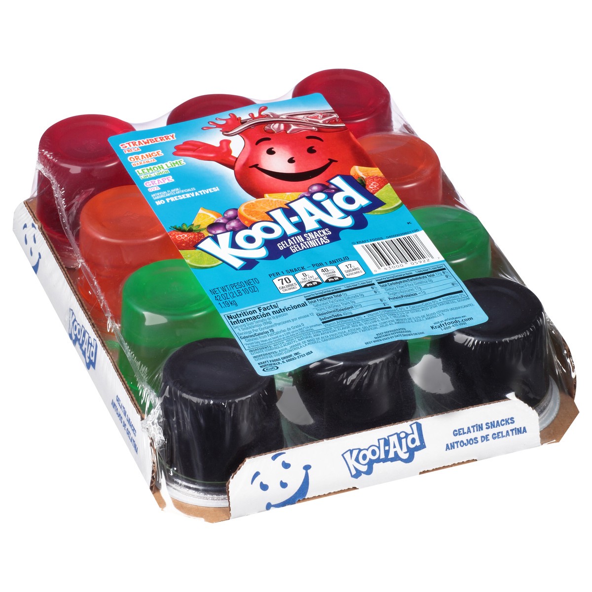 slide 11 of 13, Kool-Aid Gelatin Ready To Eat Variety Pack Sugar Sweetened 42 Oz Box, 42 oz