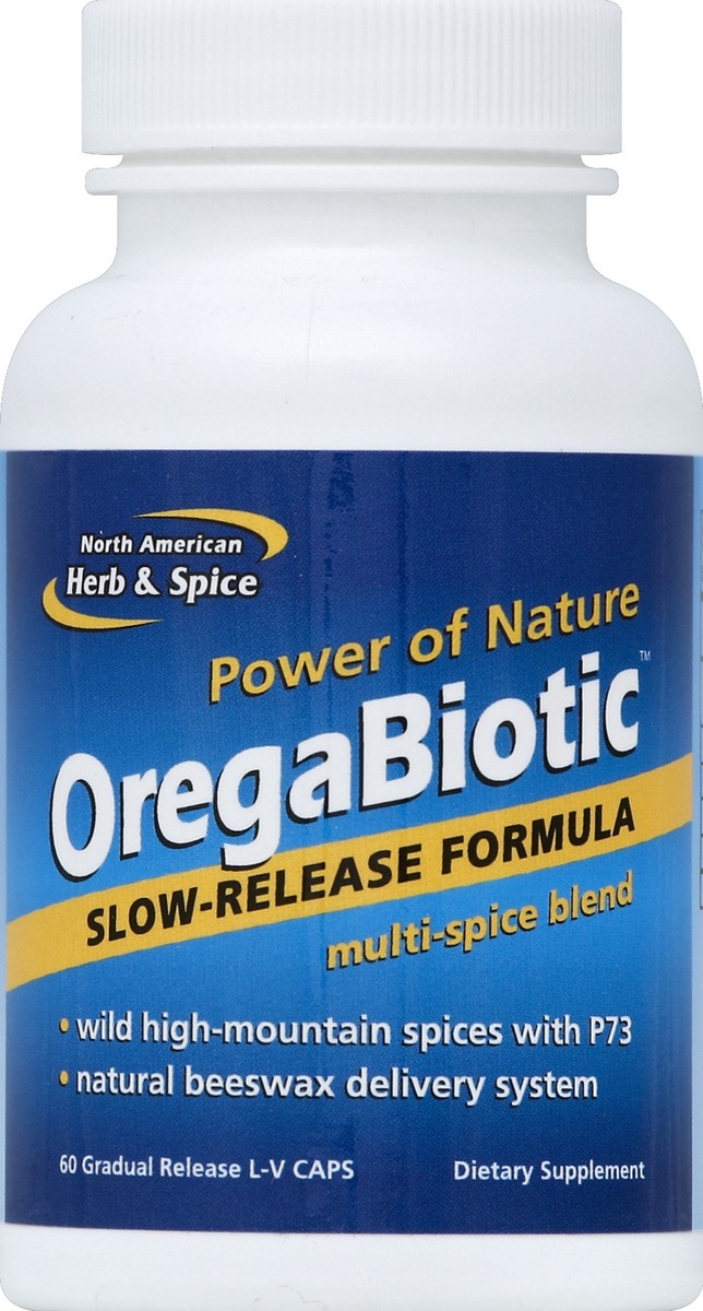 slide 2 of 2, North American Herb & Spice Oregabiotic, 60 ct