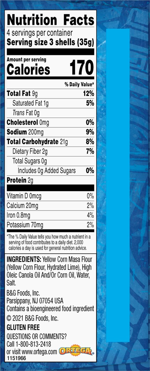 slide 2 of 9, Ortega Yellow Corn Taco Shells, Gluten-Free, 12 Count, 4.9 oz, 12 ct