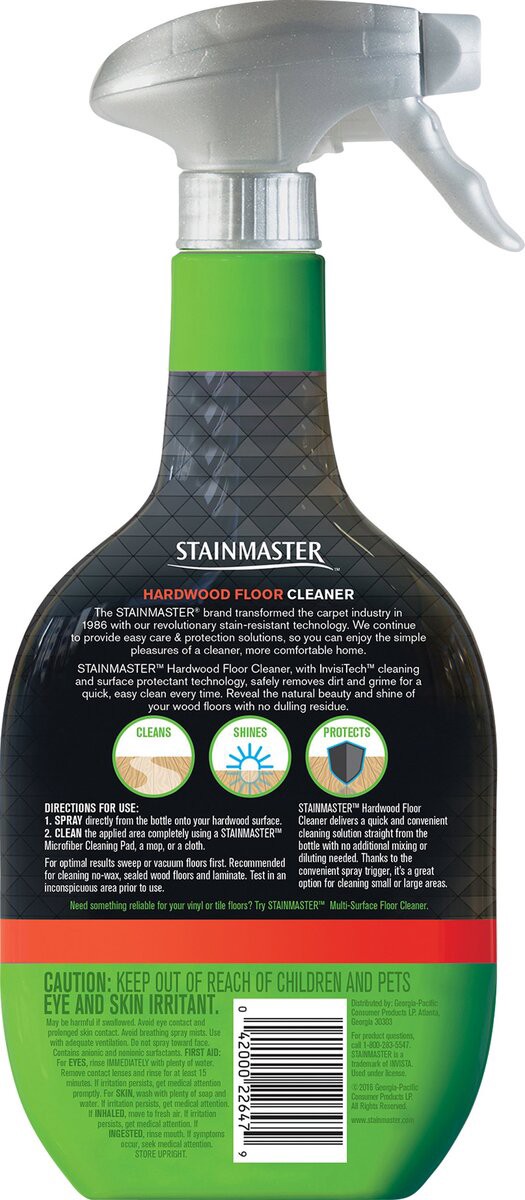 slide 3 of 3, Stainmaster Floor Cleaner, Hardwood, Citrus Scent, 22 oz